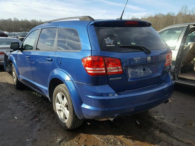 3D4PG5FV3AT151576 - 2010 DODGE JOURNEY SX BLUE photo 3