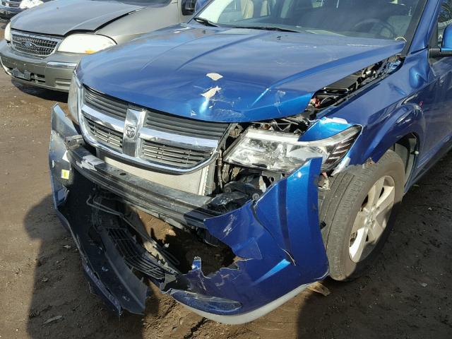 3D4PG5FV3AT151576 - 2010 DODGE JOURNEY SX BLUE photo 9