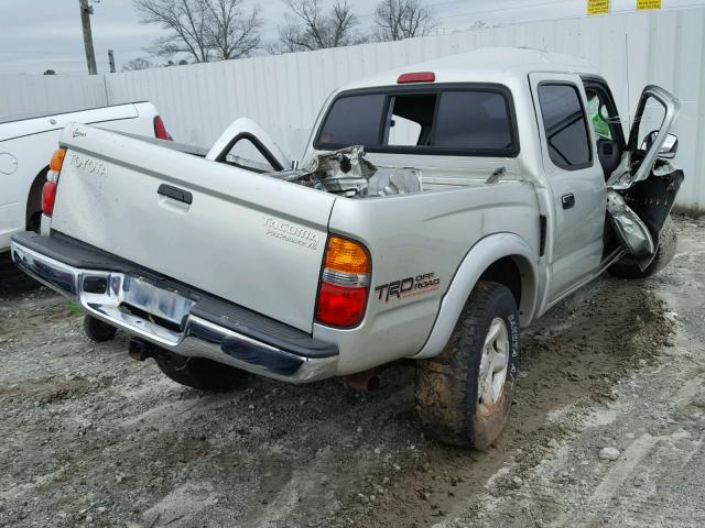 5TEGN92N13Z282828 - 2003 TOYOTA TACOMA DOU SILVER photo 4