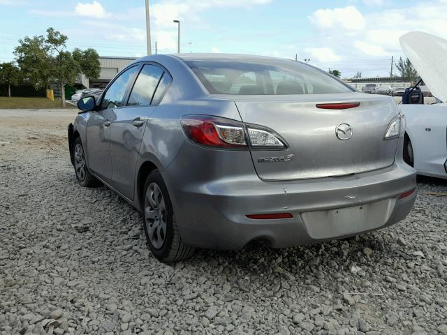 JM1BL1UF5C1568067 - 2012 MAZDA 3 I GRAY photo 3