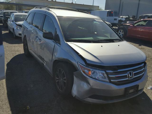 5FNRL5H4XCB091559 - 2012 HONDA ODYSSEY EX GRAY photo 1