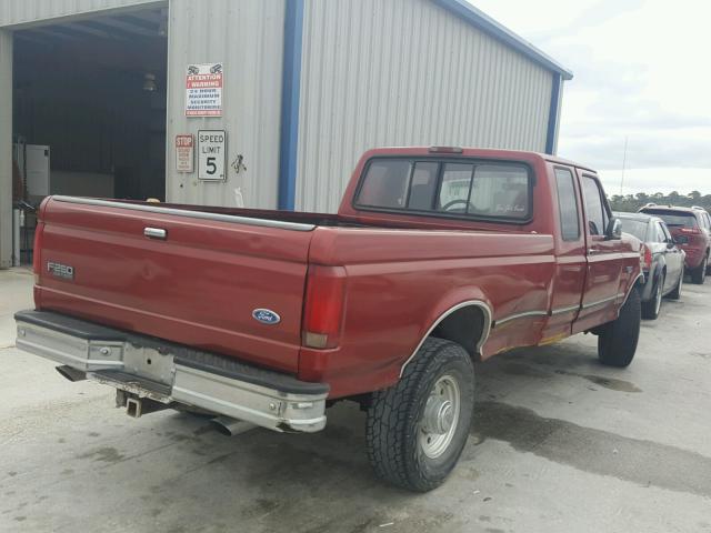 1FTHX26H5VEA25641 - 1997 FORD F250 RED photo 4