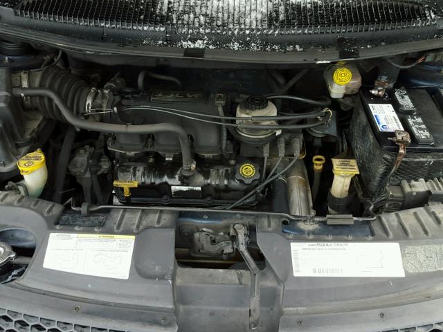 1D4GP25383B184690 - 2003 DODGE CARAVAN SE BLUE photo 7