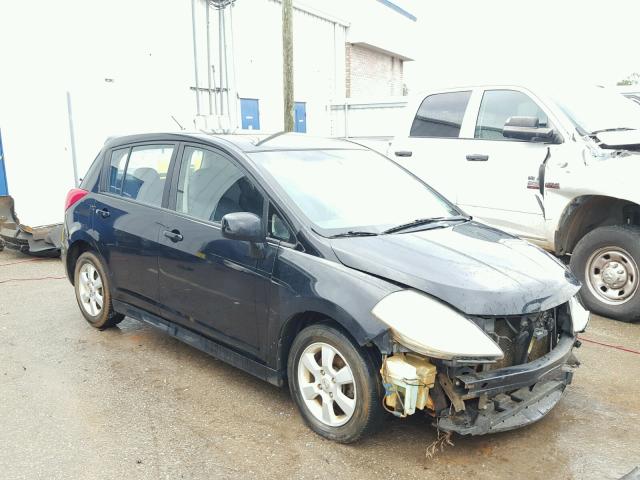 3N1BC13E67L439877 - 2007 NISSAN VERSA S BLACK photo 1