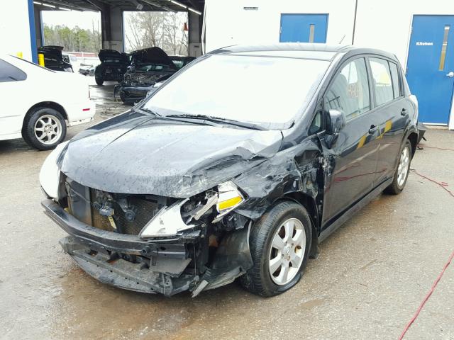 3N1BC13E67L439877 - 2007 NISSAN VERSA S BLACK photo 2