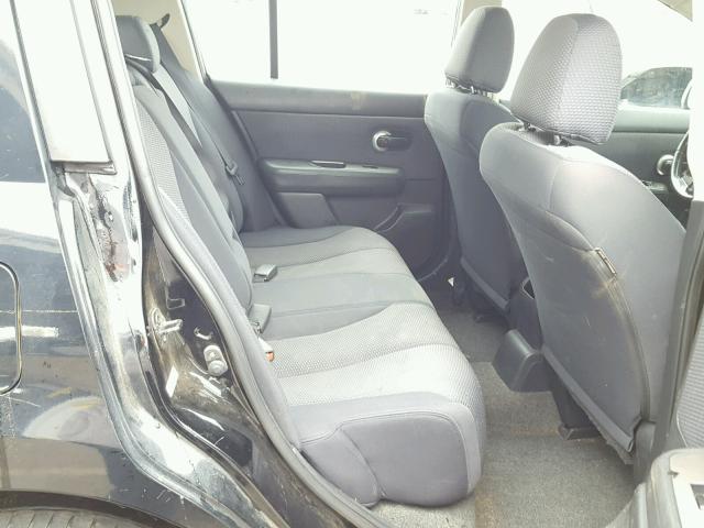 3N1BC13E67L439877 - 2007 NISSAN VERSA S BLACK photo 6