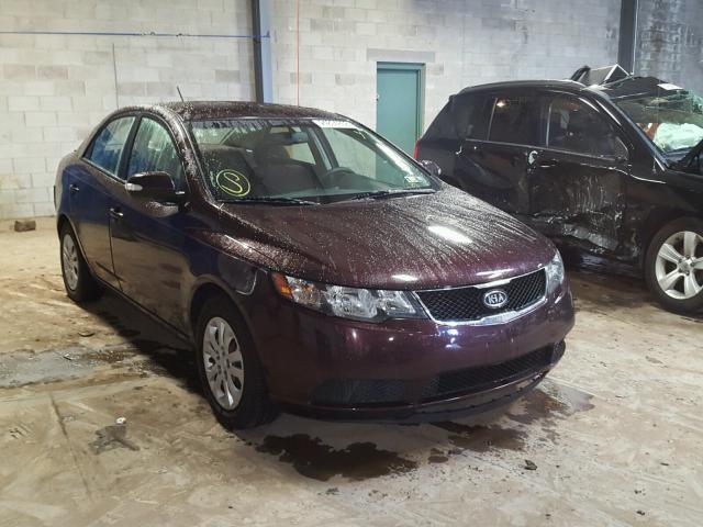 KNAFU4A23A5200717 - 2010 KIA FORTE EX BURGUNDY photo 1