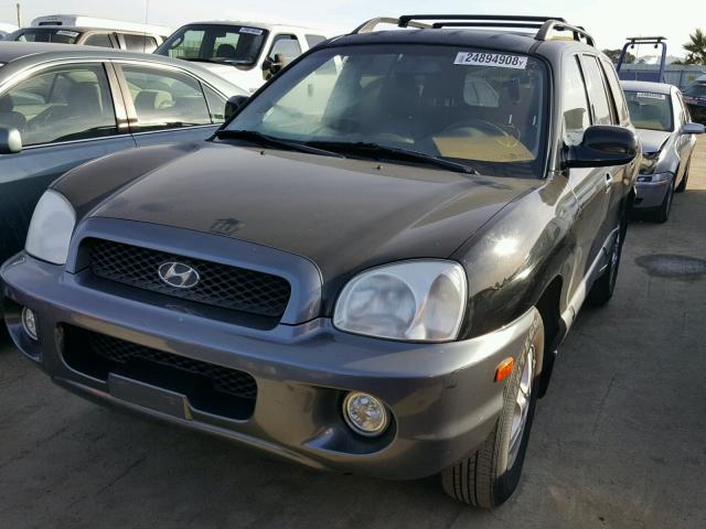 KM8SC13D52U290585 - 2002 HYUNDAI SANTA FE G BLACK photo 2