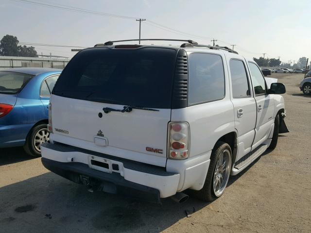 1GKEK63U24J275729 - 2004 GMC YUKON DENA WHITE photo 4