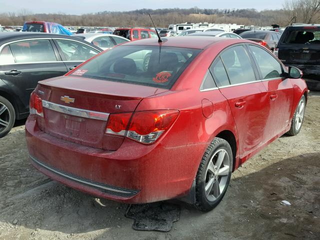 1G1PG5SC2C7356582 - 2012 CHEVROLET CRUZE LT RED photo 4