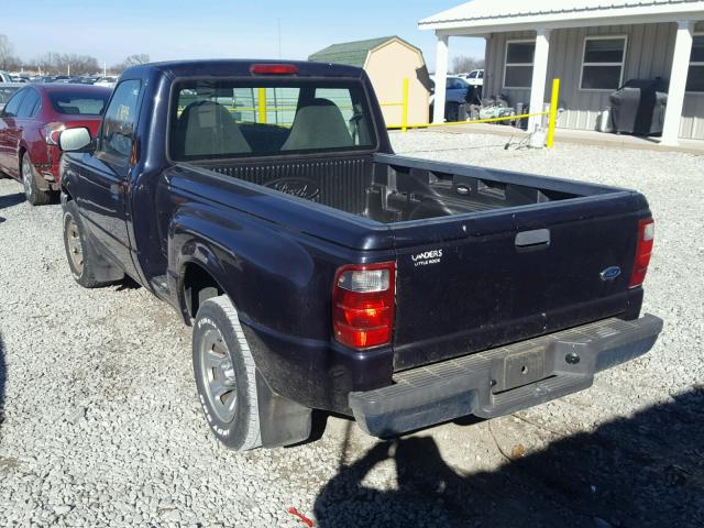 1FTYR10D92TA12828 - 2002 FORD RANGER BLUE photo 3