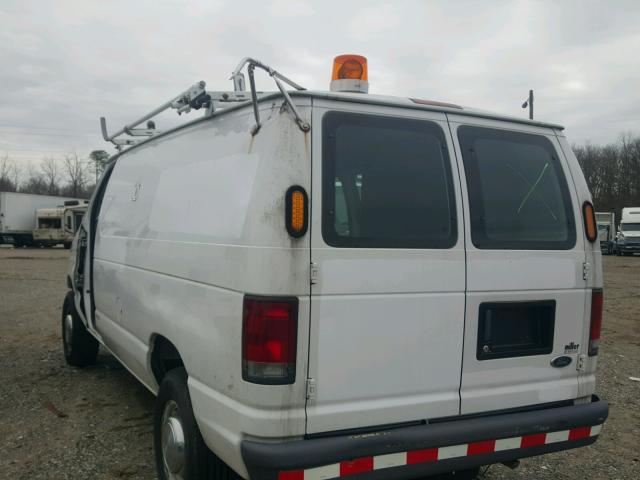 1FTNE24W95HB25542 - 2005 FORD ECONOLINE WHITE photo 3