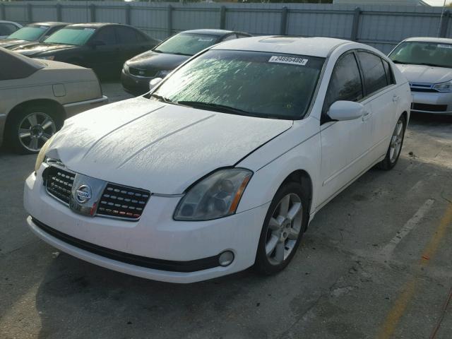 1N4BA41E94C809854 - 2004 NISSAN MAXIMA SE WHITE photo 2