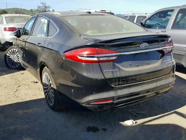 3FA6P0RU8HR306232 - 2017 FORD FUSION TIT BLACK photo 3