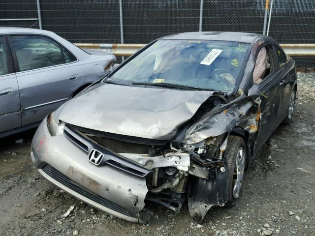 2HGFG12628H576968 - 2008 HONDA CIVIC LX GRAY photo 2