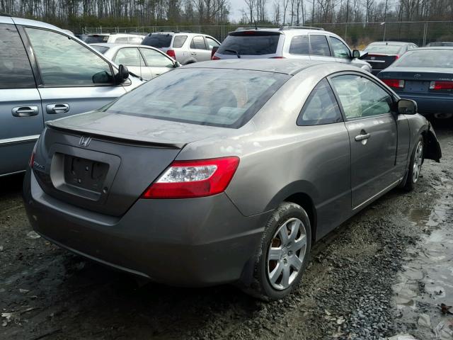 2HGFG12628H576968 - 2008 HONDA CIVIC LX GRAY photo 4