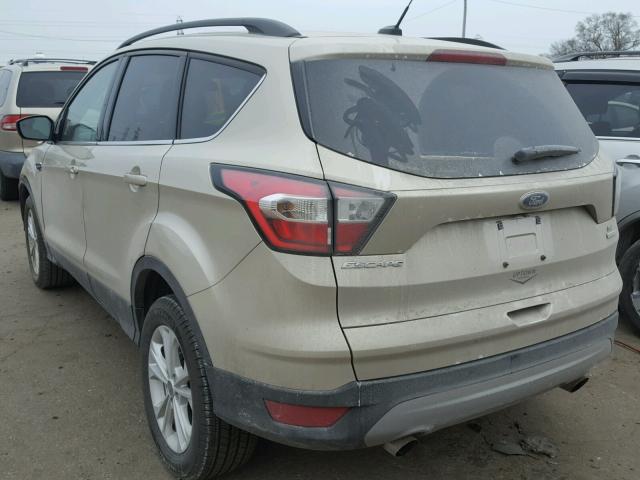 1FMCU0GD6HUE13566 - 2017 FORD ESCAPE SE BEIGE photo 3