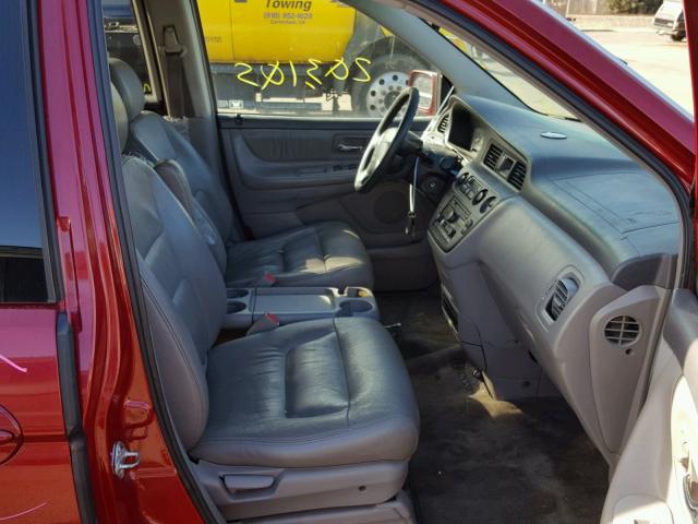 5FNRL18052B018006 - 2002 HONDA ODYSSEY EX RED photo 5