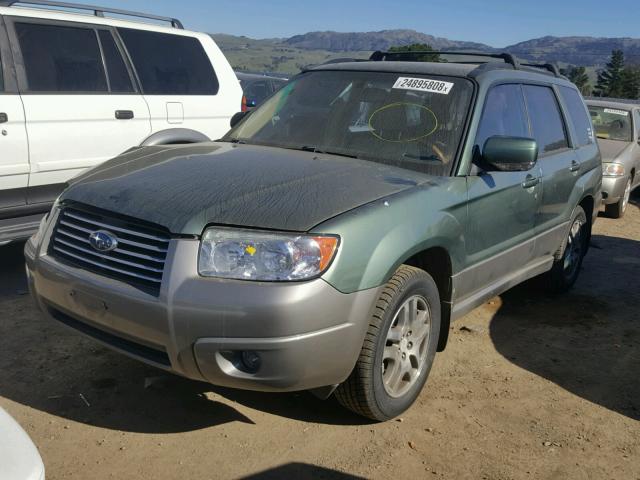 JF1SG67616H735913 - 2006 SUBARU FORESTER 2 GREEN photo 2