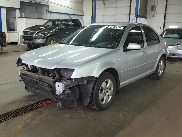 3VWSK69M94M079387 - 2004 VOLKSWAGEN JETTA GLS SILVER photo 2