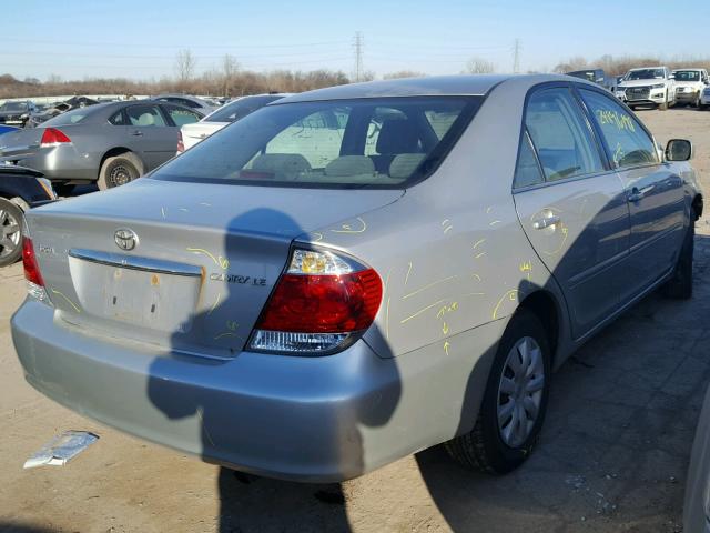 4T1BE32K35U087379 - 2005 TOYOTA CAMRY LE GRAY photo 4