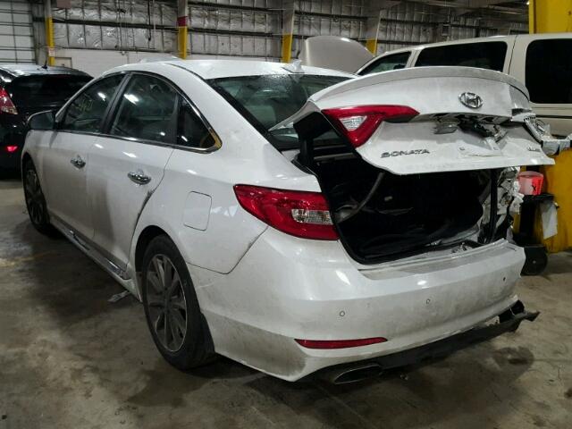 5NPE34AF9HH454995 - 2017 HYUNDAI SONATA SPO WHITE photo 3