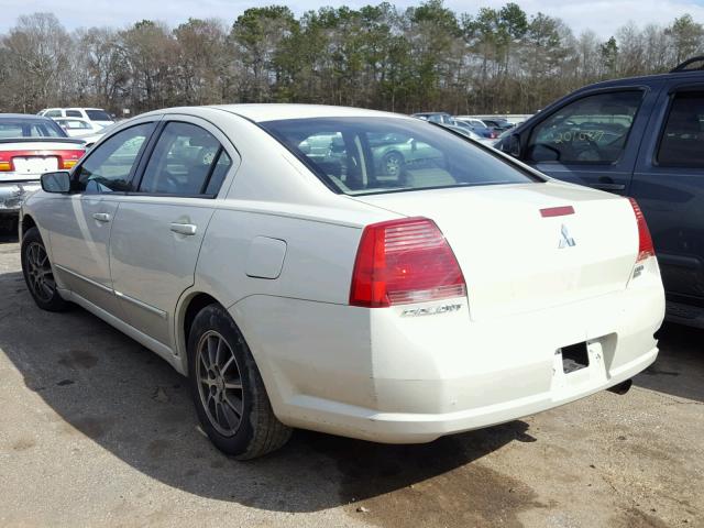 4A3AB56S64E132092 - 2004 MITSUBISHI GALANT LS WHITE photo 3