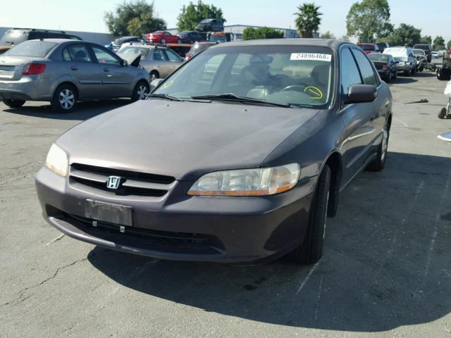 1HGCG6679WA125888 - 1998 HONDA ACCORD EX PURPLE photo 2