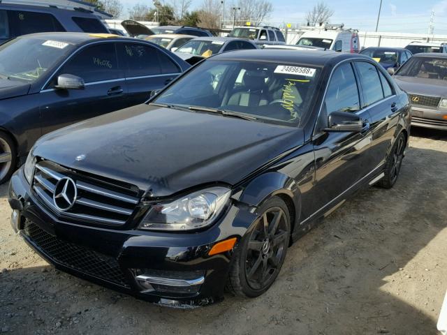 WDDGF4HB6EA958898 - 2014 MERCEDES-BENZ C 250 BLACK photo 2