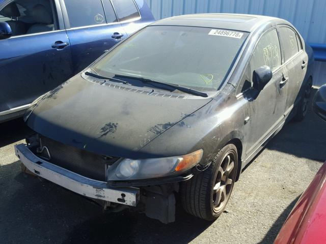 2HGFA55598H702027 - 2008 HONDA CIVIC SI BLACK photo 2