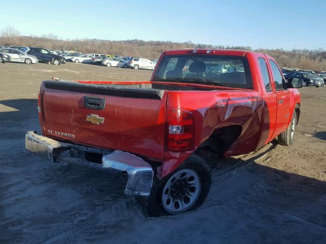 1GCRCPEX7BZ452801 - 2011 CHEVROLET SILVERADO RED photo 4