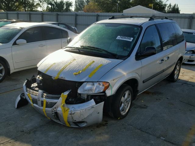 1D4GP45R36B502137 - 2006 DODGE CARAVAN SX SILVER photo 2