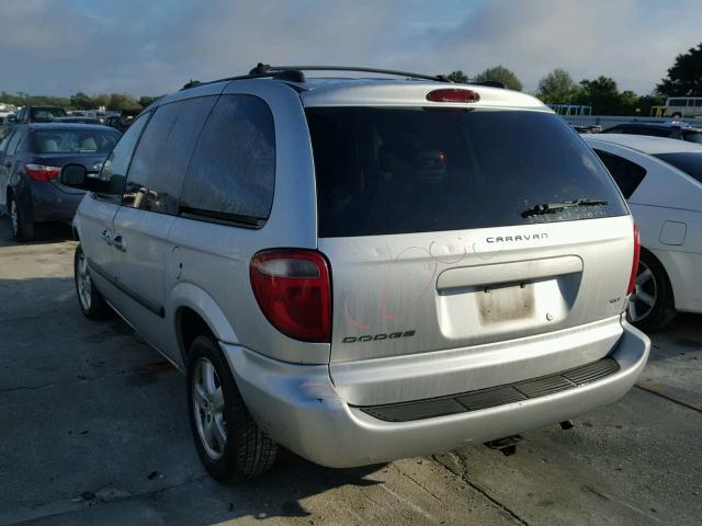 1D4GP45R36B502137 - 2006 DODGE CARAVAN SX SILVER photo 3