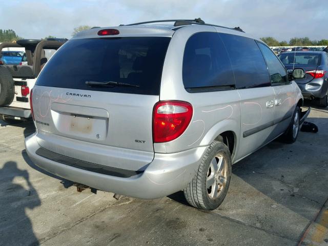 1D4GP45R36B502137 - 2006 DODGE CARAVAN SX SILVER photo 4