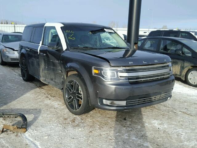 2FMHK6D83FBA01761 - 2015 FORD FLEX LIMIT GRAY photo 1