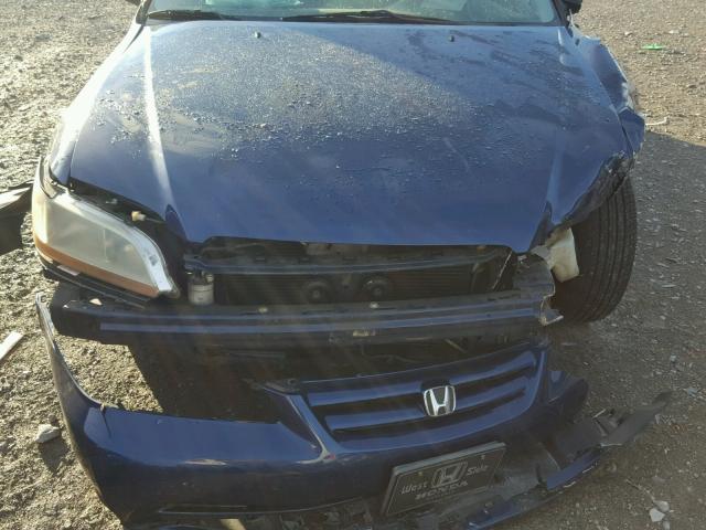 1HGCF85471A075071 - 2001 HONDA ACCORD DX BLUE photo 7