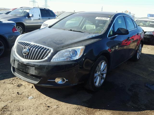 1G4PP5SK5C4173107 - 2012 BUICK VERANO BLACK photo 2