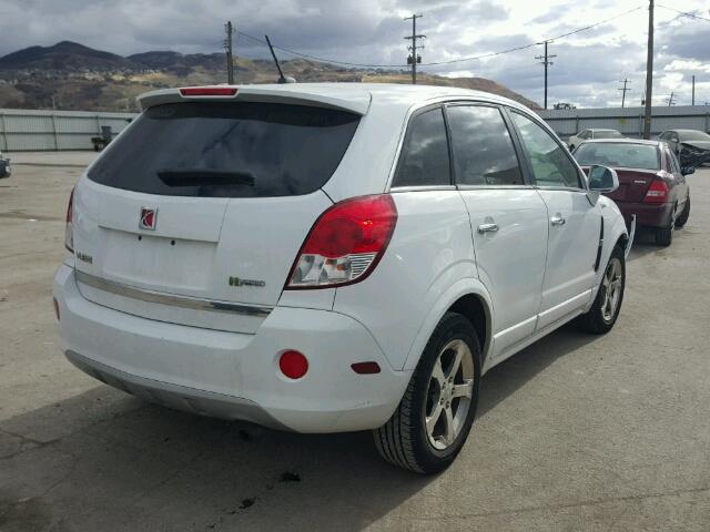 3GSCL93Z09S527484 - 2009 SATURN VUE HYBRID WHITE photo 4