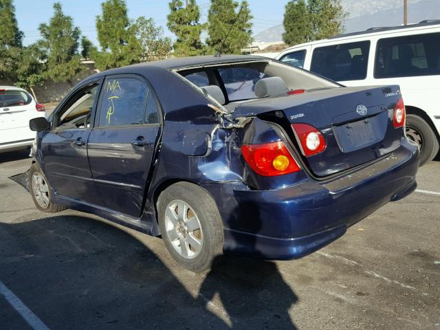 1NXBR32EX4Z295840 - 2004 TOYOTA COROLLA CE BLUE photo 3