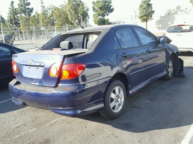 1NXBR32EX4Z295840 - 2004 TOYOTA COROLLA CE BLUE photo 4