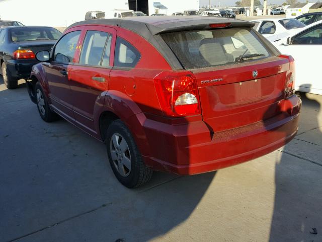 1B3HB28B37D262114 - 2007 DODGE CALIBER RED photo 3