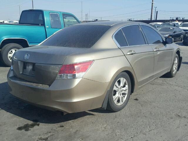 JHMCP26408C020451 - 2008 HONDA ACCORD LXP GOLD photo 4