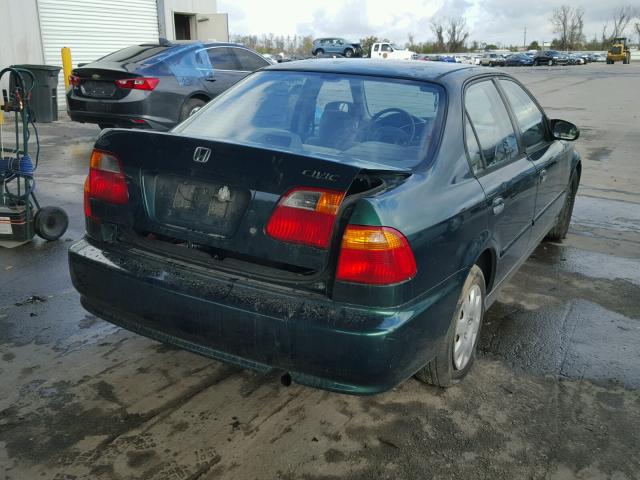 2HGEJ6613YH525357 - 2000 HONDA CIVIC BASE GREEN photo 4