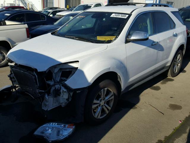 2GNFLGEK0D6267812 - 2013 CHEVROLET EQUINOX LT WHITE photo 2