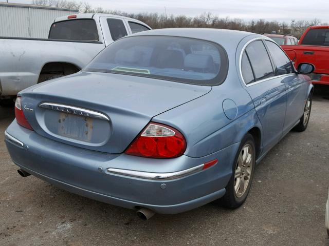 SAJEA01TX3FM77209 - 2003 JAGUAR S-TYPE BLUE photo 4