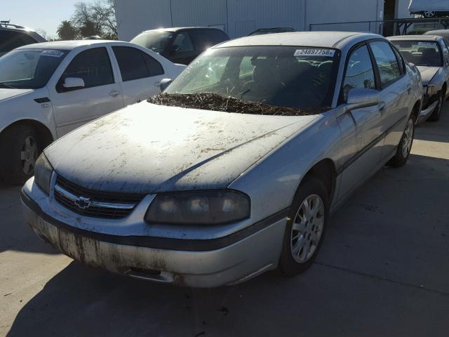 2G1WF52E739111808 - 2003 CHEVROLET IMPALA GRAY photo 2