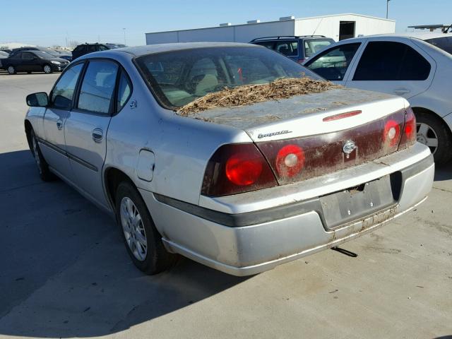 2G1WF52E739111808 - 2003 CHEVROLET IMPALA GRAY photo 3