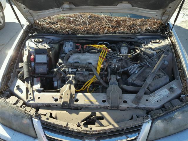 2G1WF52E739111808 - 2003 CHEVROLET IMPALA GRAY photo 7