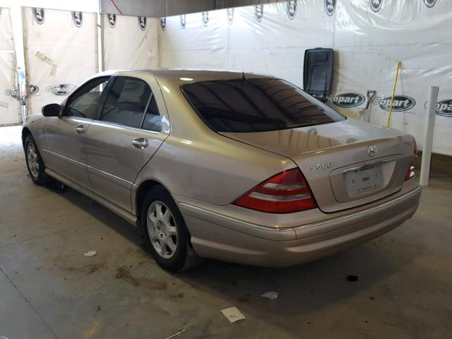 WDBNG75J81A184786 - 2001 MERCEDES-BENZ S 500 GOLD photo 3