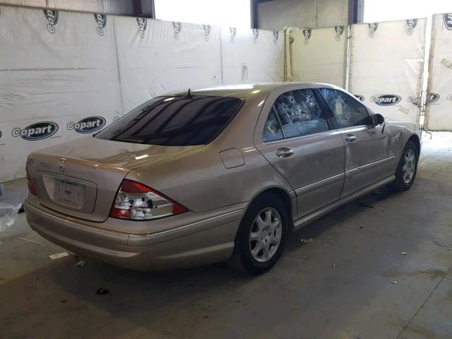 WDBNG75J81A184786 - 2001 MERCEDES-BENZ S 500 GOLD photo 4